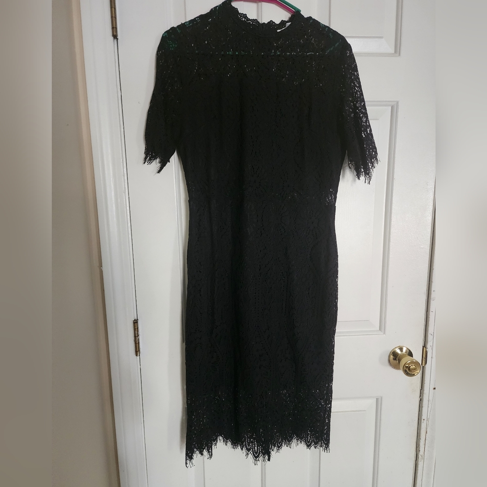 Elegant Black Lace Dress